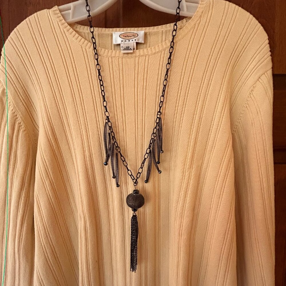 Necklace, black, from Chico's